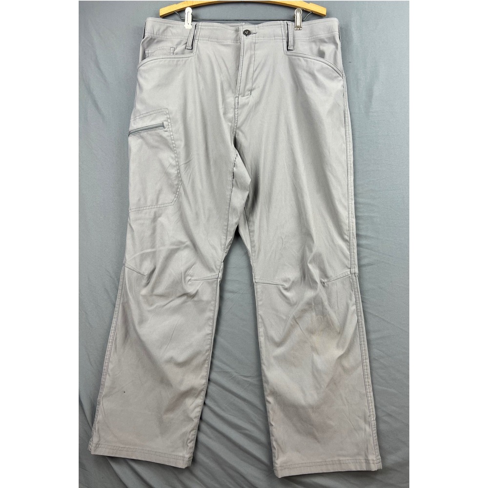 Berne Work Pants Mens 38x30 P813SME Gray Nylon Spandex Utility Cargo Good